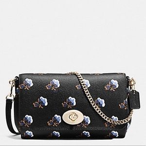 Coach Bramble Rose black crossbody